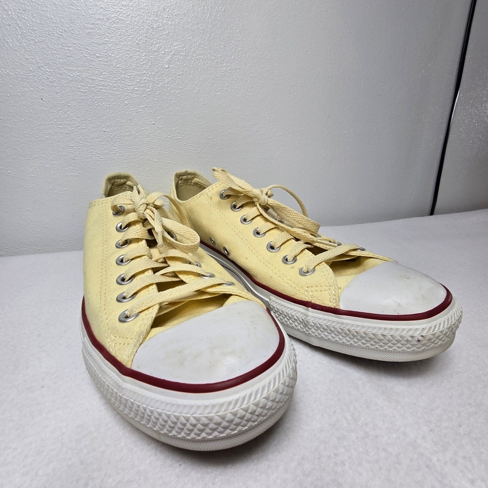 Converse Chuck Taylor All Star Low Top Shoes Sneakers Yellow Mens 10 Womens 12 - Picture 2 of 14